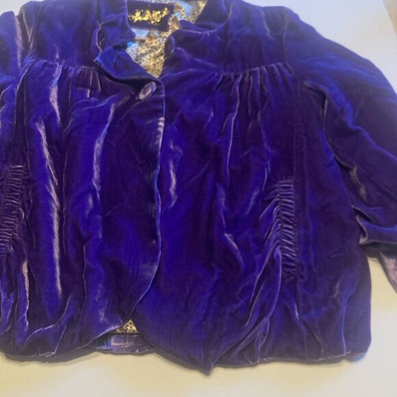 LAL Purple Velvet Women's Jacket - Picture 8 of 11